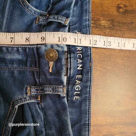 American Eagle Jeans 6 S Jegging Curvy Hi Rise Next Level Stretch Medium Dark - Picture 9 of 11